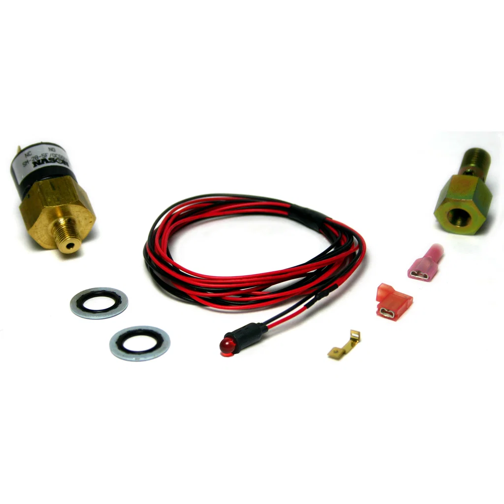 1081130 – BD DIESEL Fuel Pressure Alarm, Activates At Pressure Equal To Or Below 5 PSI With Red LED Indicator